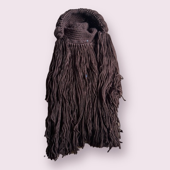 Kids Handmade Beauty And The Beast Belle Crocheted Yarn Wig Dress Up Costume - Picture 7 of 12